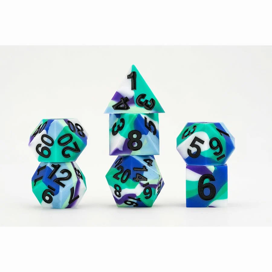 7-Die Set 16mm: Sharp Edge Silicone Dice - Gay Men