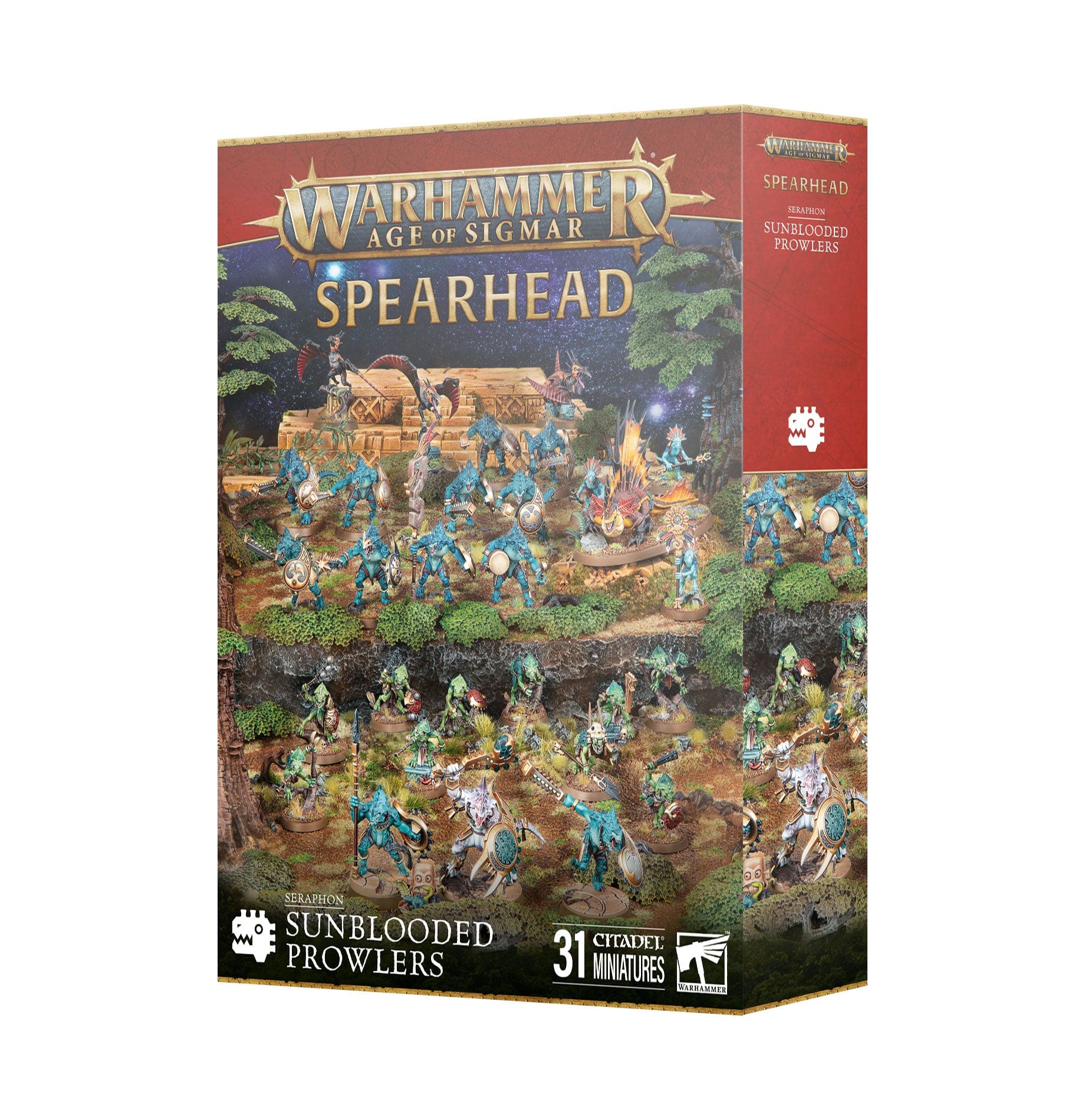 Age of Sigmar: Spearhead - Seraphon - Sunblooded Prowlers