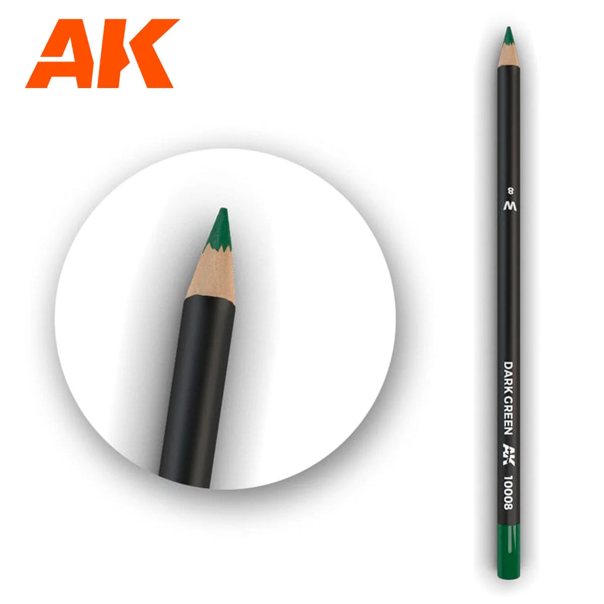AK10008 AK Interactive: Weathering Pencils for Modelling - Dark Green