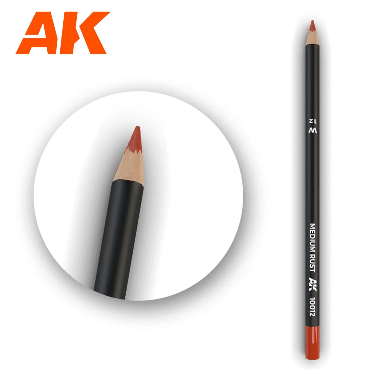 AK10012 AK Interactive: Weathering Pencils for Modelling - Medium Rust