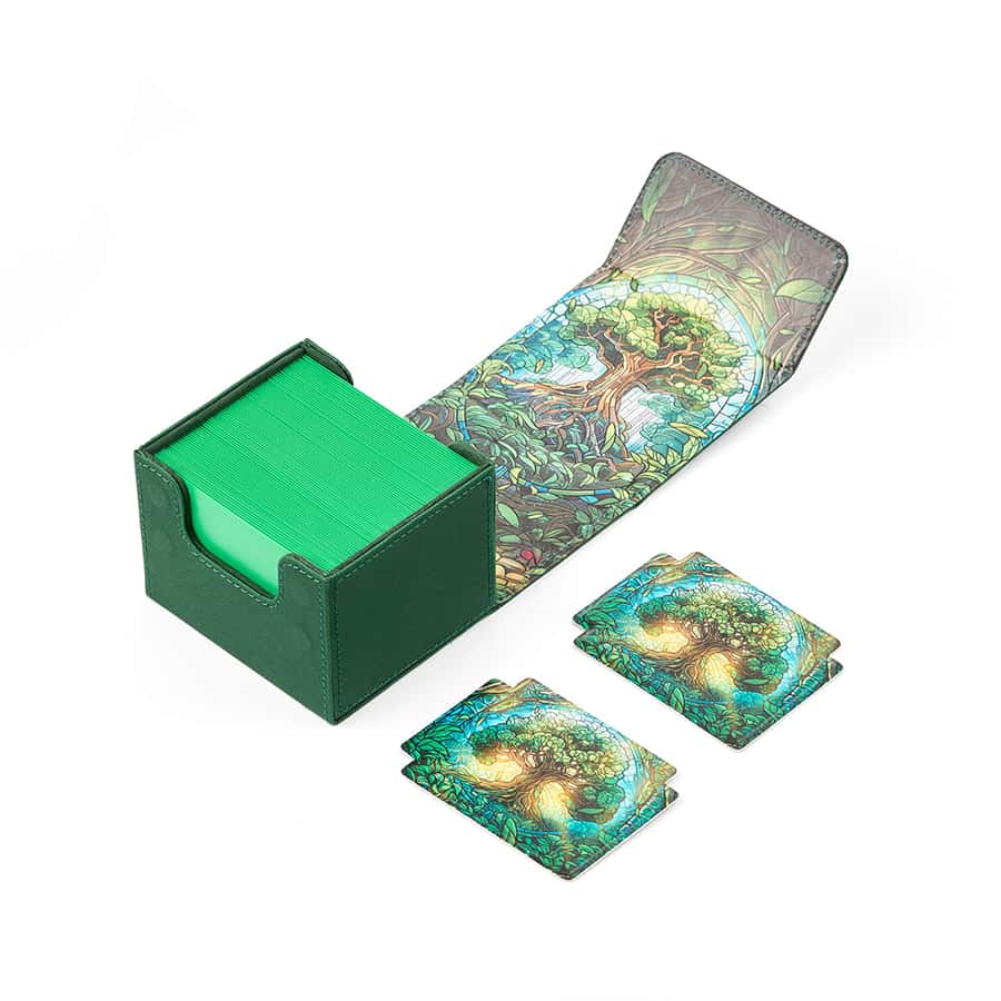 Arcane Fortress: Stained Glass: Radiant 100+ Mythical Forest Standard Deck Vault