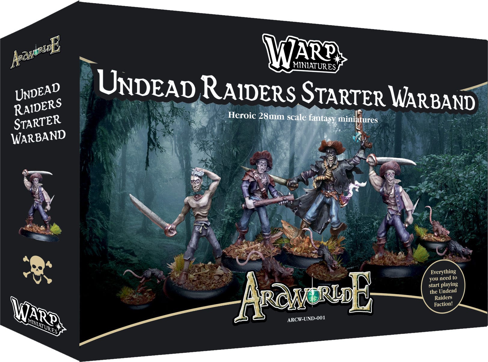 ArcWorlde 2E: Starter Warband - Undead Raiders (Metal) (Pre-Order)