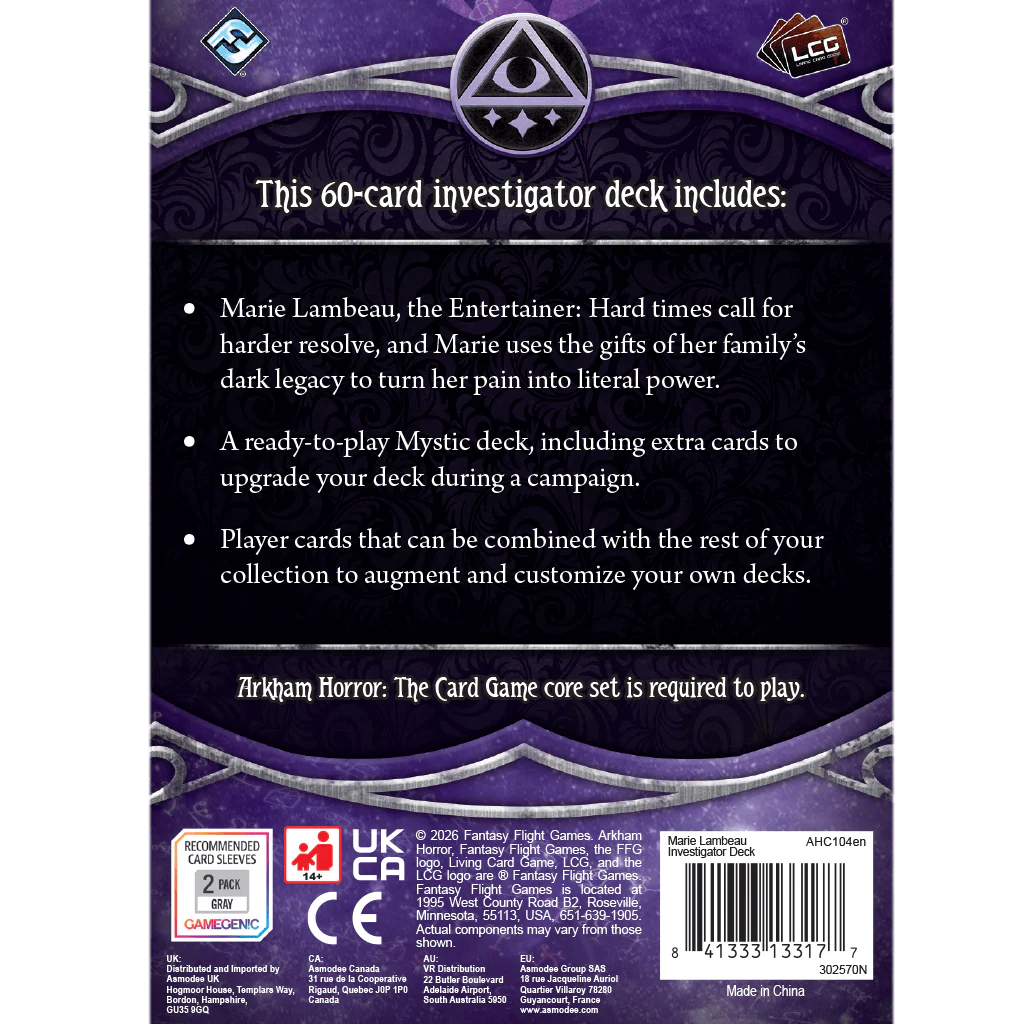 Arkham Horror: The Card Game - Marie Lambeau Investigator Deck - Image 3