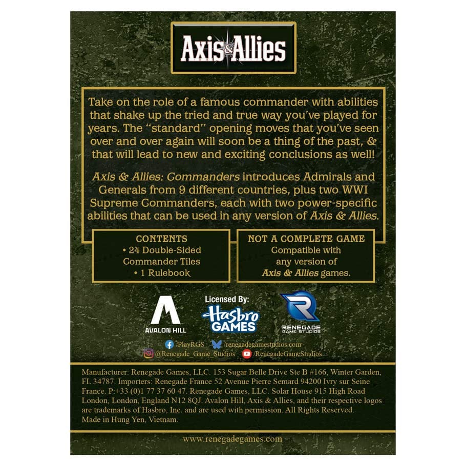 Axis & Allies: Commanders (Pre-Order) - Image 2
