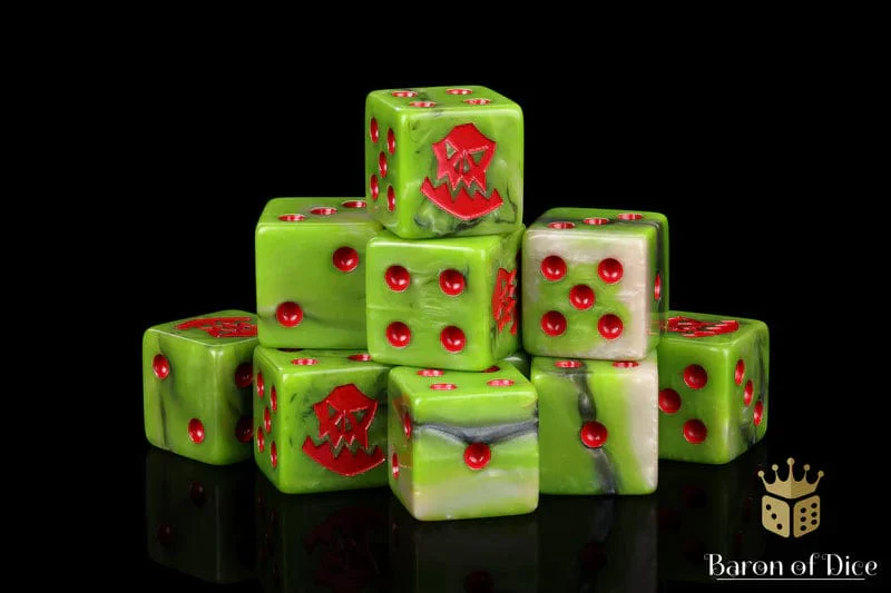 Baron of Dice: Orc - Red (Square Corner)
