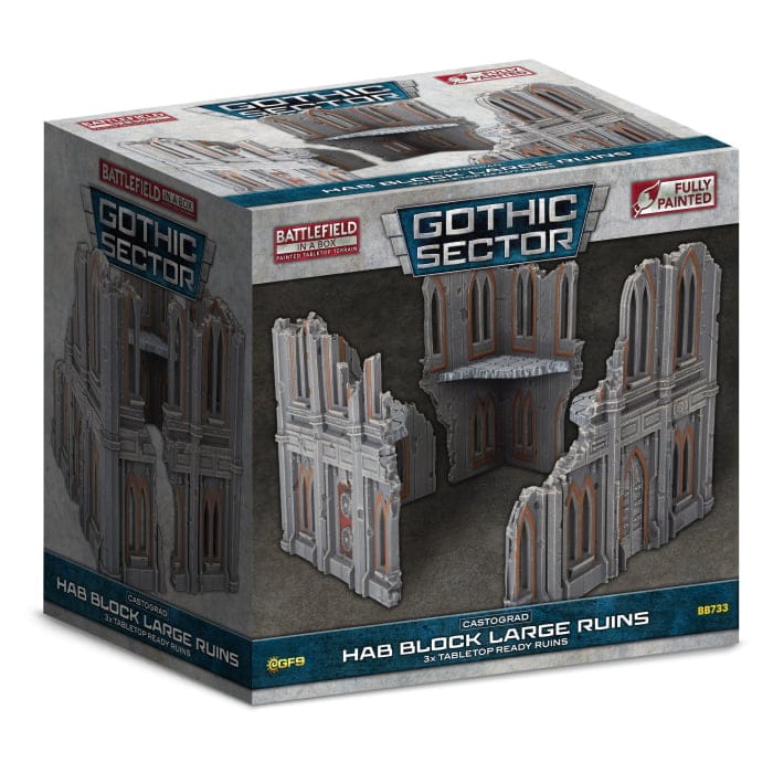 Battlefield in a Box: Gothic Sector: Castograd Hab Block Large Ruins
