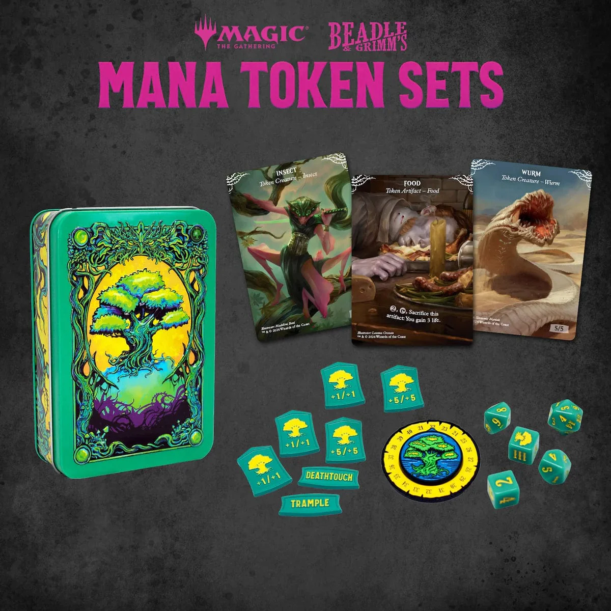 Beadle & Grimm's: Magic the Gathering: Mana Token Set - Green