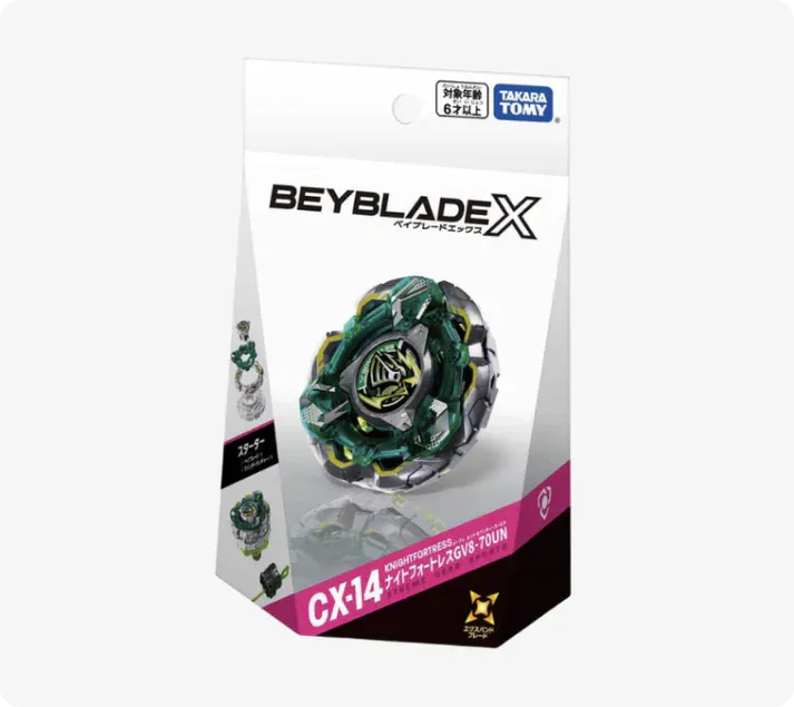Beyblade X CX-14 Starter - Knight Fortress GV8-70UN