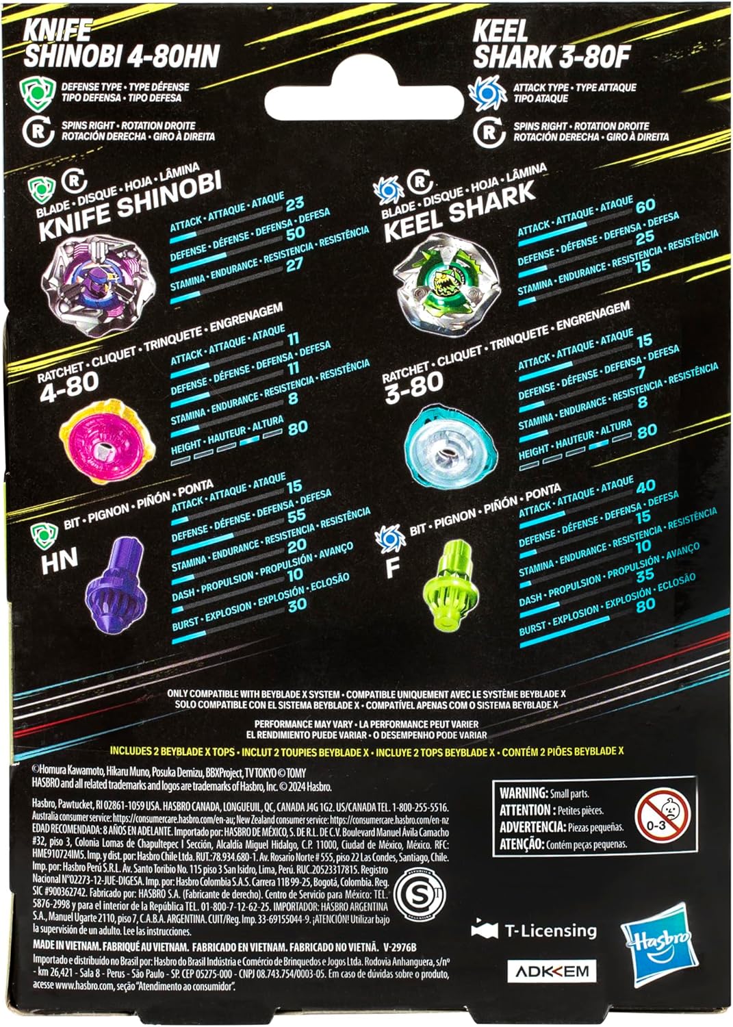 Beyblade X: Knife Shinobi 4-80HN vs. Keel Shark 3-80F - Image 2