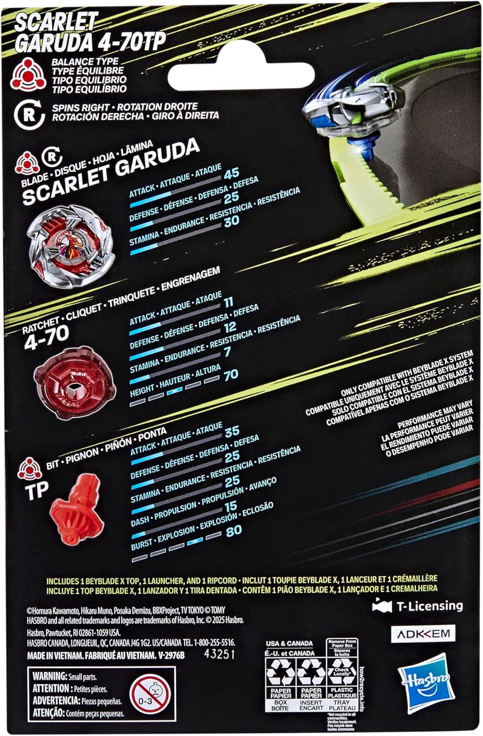 Beyblade X: Starter Set - Scarlet Garuda 4-70TP - Image 4