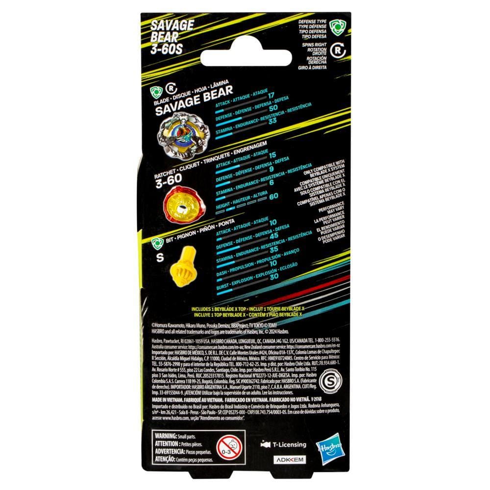 Beyblade X: Booster Set - Savage Bear 3-60S - Image 3