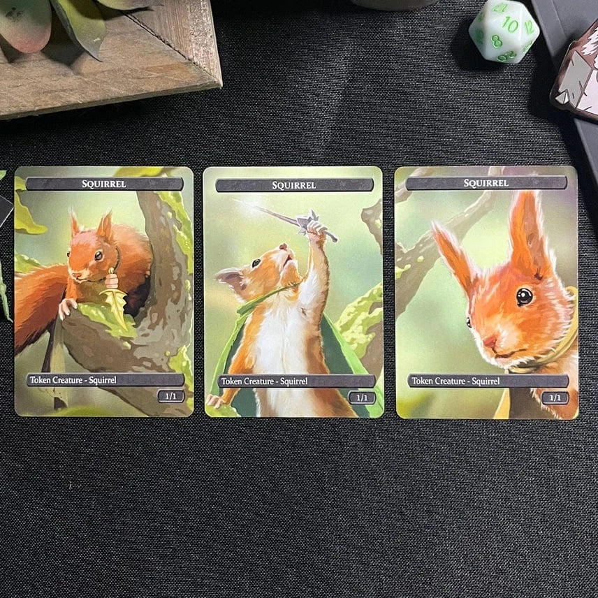 Caverns & Calicos: Squirrel and Food Token Set for Magic: The Gathering - Image 2