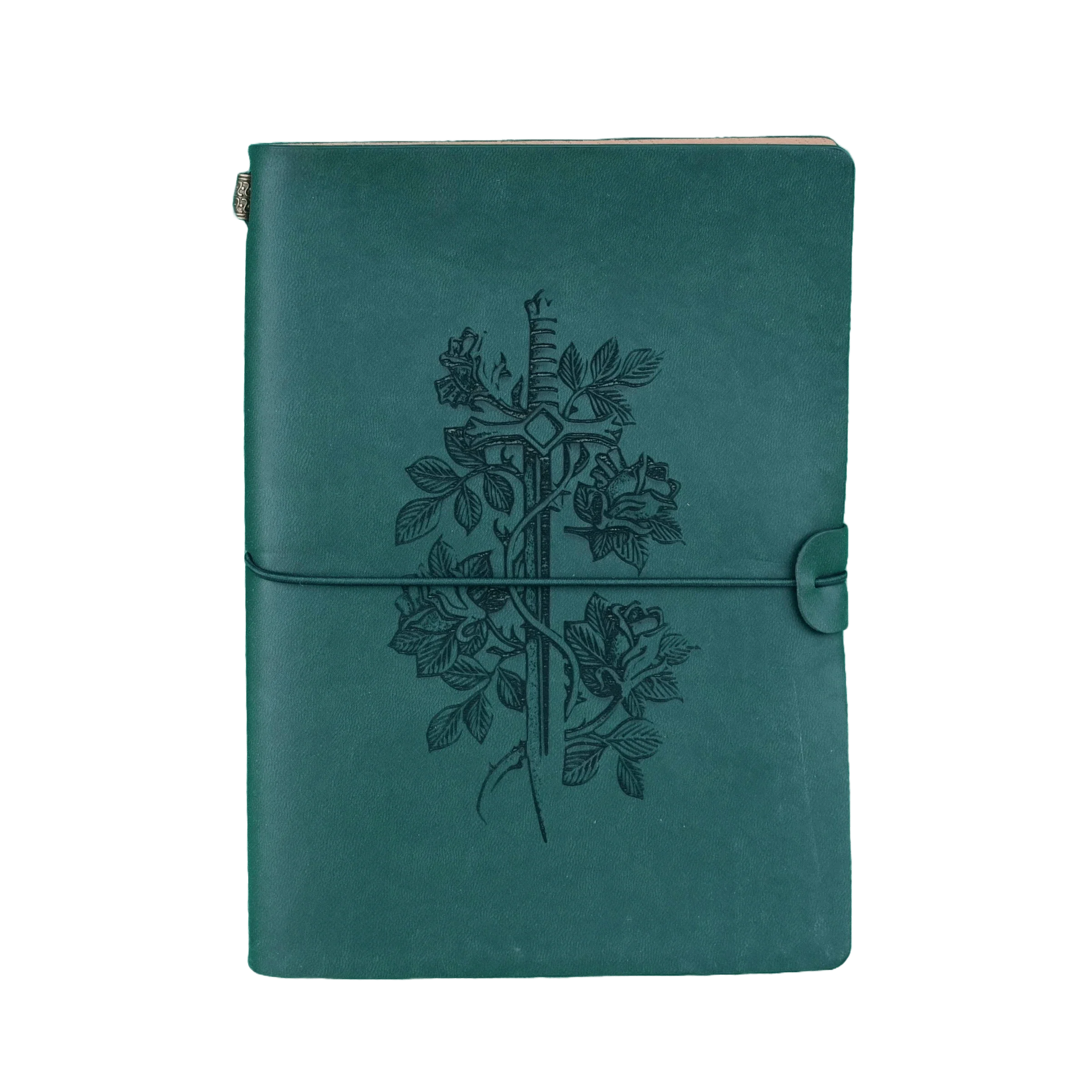 Character Journal (Green) - Sword and Rose
