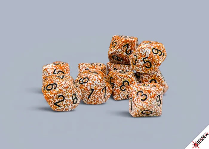 CHX25133 - Chessex Speckled Rust D10 - Set of Ten (Pre-Order)