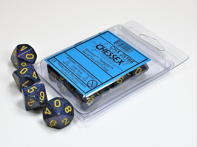 CHX25166: Chessex D10 Speckled Twilight Set of Ten
