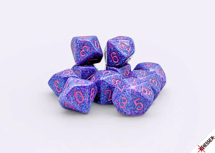CHX25167 - Chessex Speckled Purple Passion D10 - Set of Ten (Pre-Order)