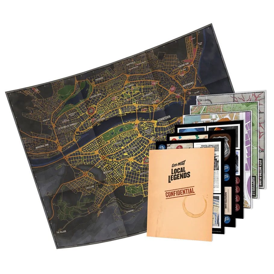 City of Mist: Crime Board City Map #2: Local Legends