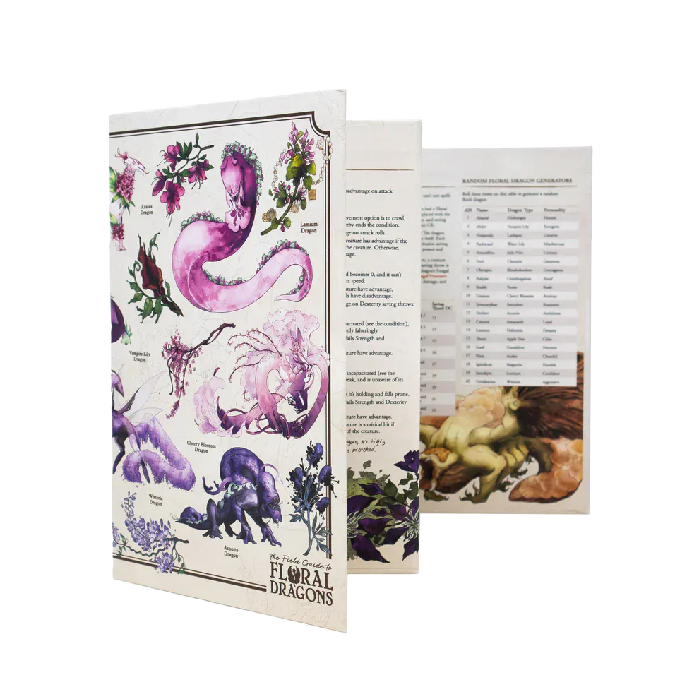 D&D 5E: The Field Guide to Floral Dragons - Flower Dragon Bestiary Deluxe Box Set - Image 4