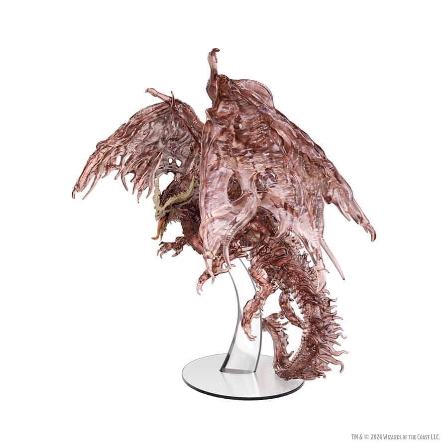 WZK96302 D&D Icons of the Realm: Ghost Red Dragon Premium Figure