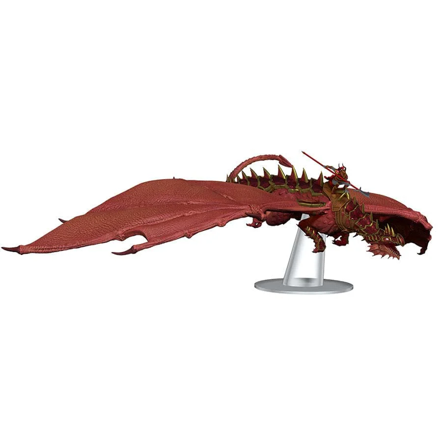 D&D Icons of the Realm: Dragonlance Shadow Of The Dragon: Red Ruin And Red Dragonnel Premium Figure