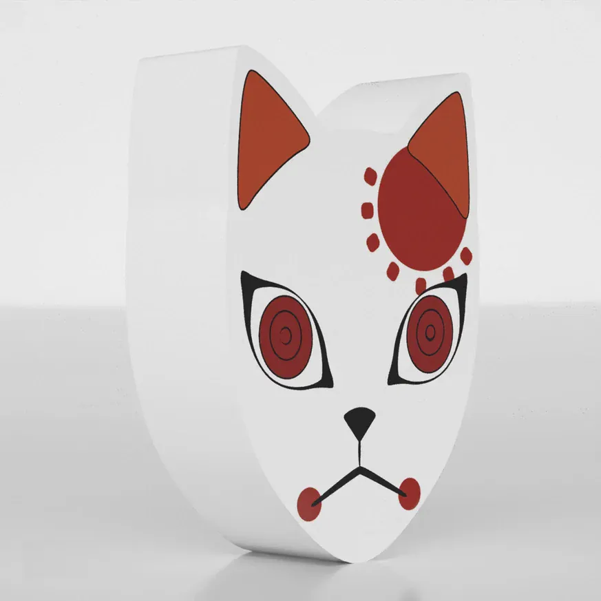 Demon Slayer Fox Mask Lamp - Image 3
