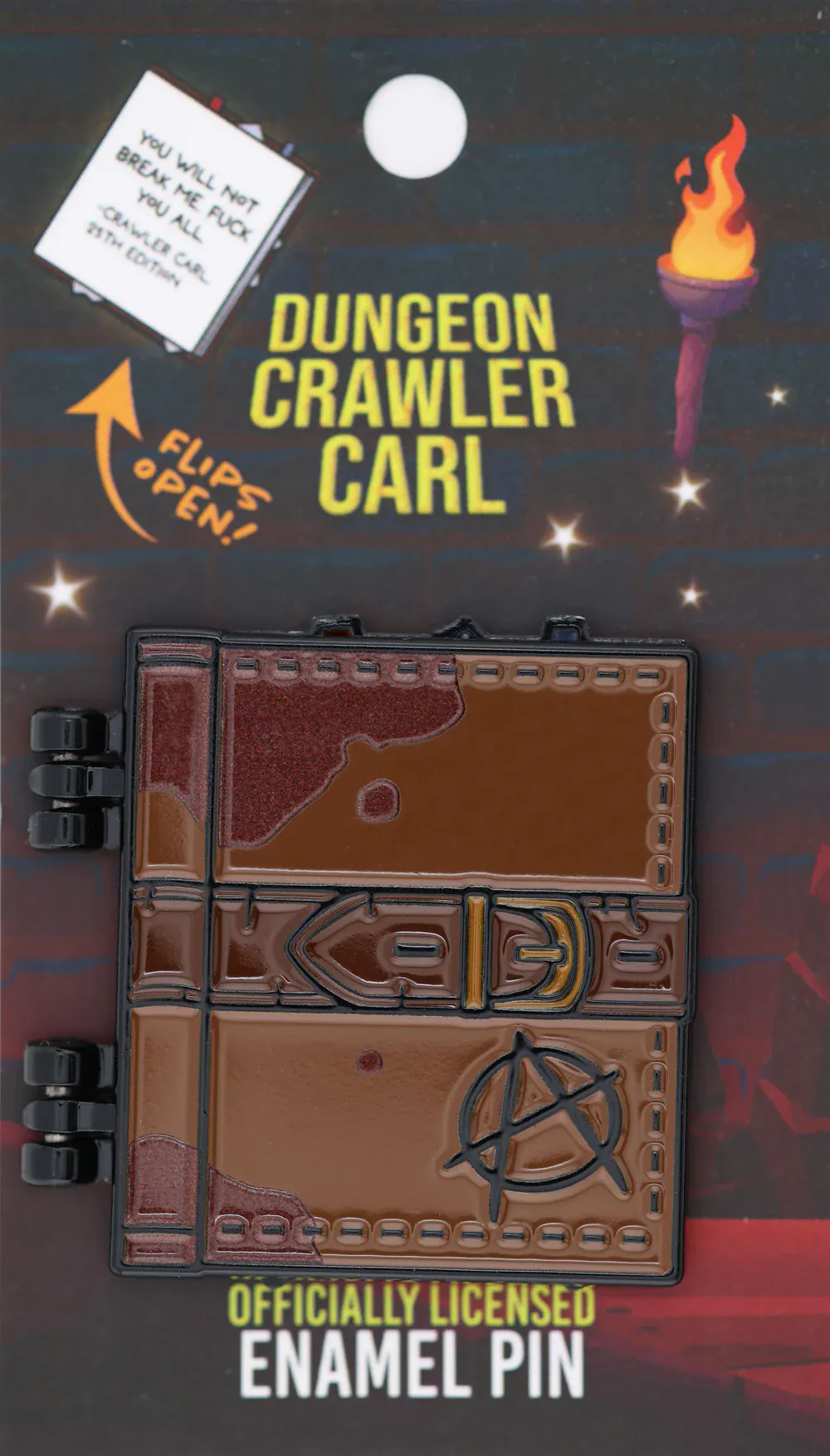 Dungeon Crawler Carl: Dungeon Anarchist's Cookbook Enamel Pin - Image 2