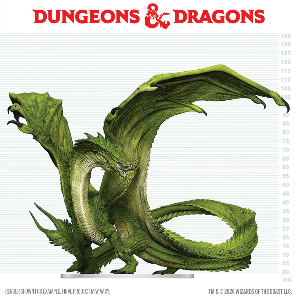WZK96399 D&D Icons of the Realms: Adult Green Dragon Deceiver - Pre-Painted (Pre-Order)