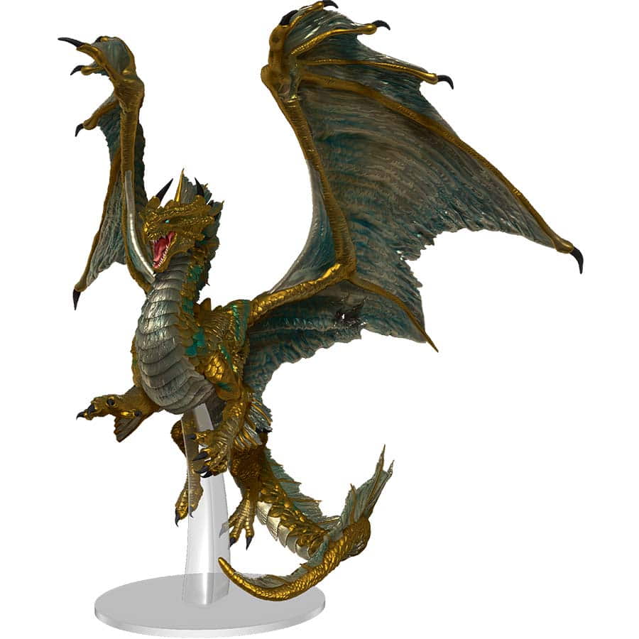Dungeons And Dragons Miniatures: Icons Of The Realms: Adult Bronze Dragon Premium Figure