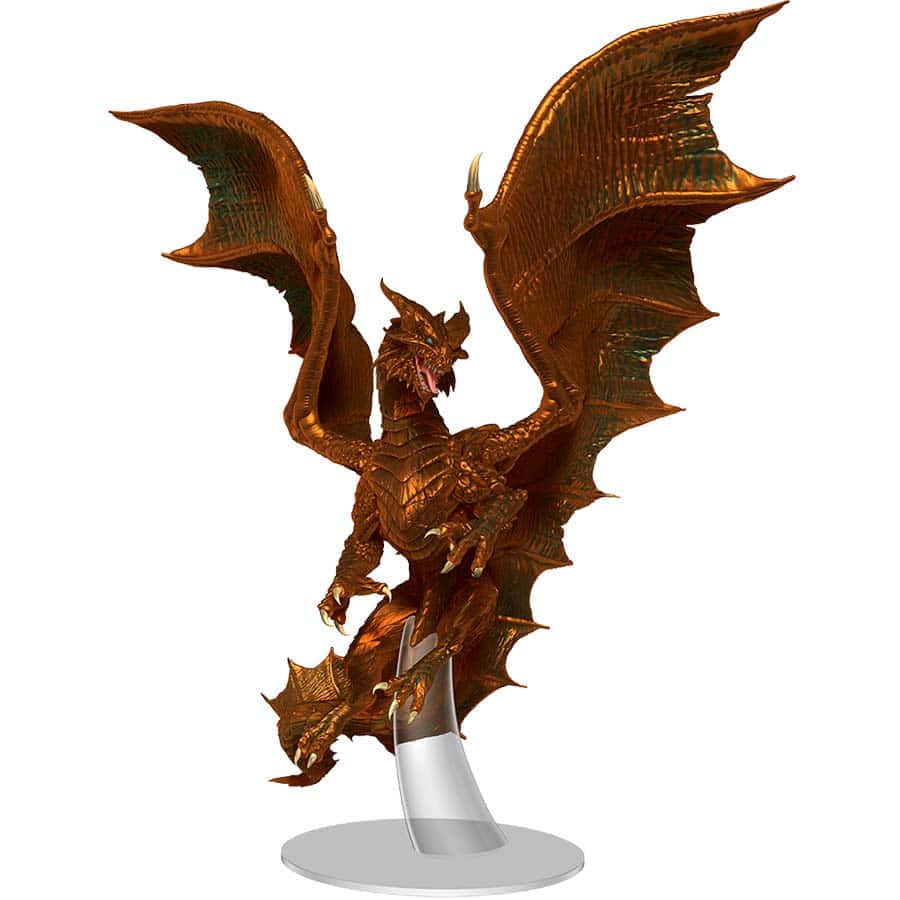 Dungeons And Dragons Miniatures: Icons Of The Realms: Adult Copper Dragon Premium Figure