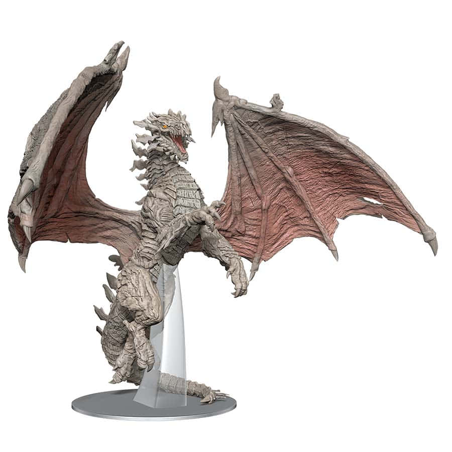 Dungeons And Dragons Miniatures: Icons Of The Realms: Adult Lunar Dragon Premium Figure