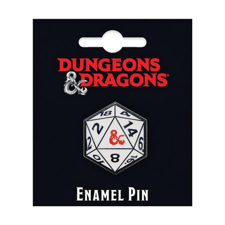 Enamel Pin: DND 20 Sided Die