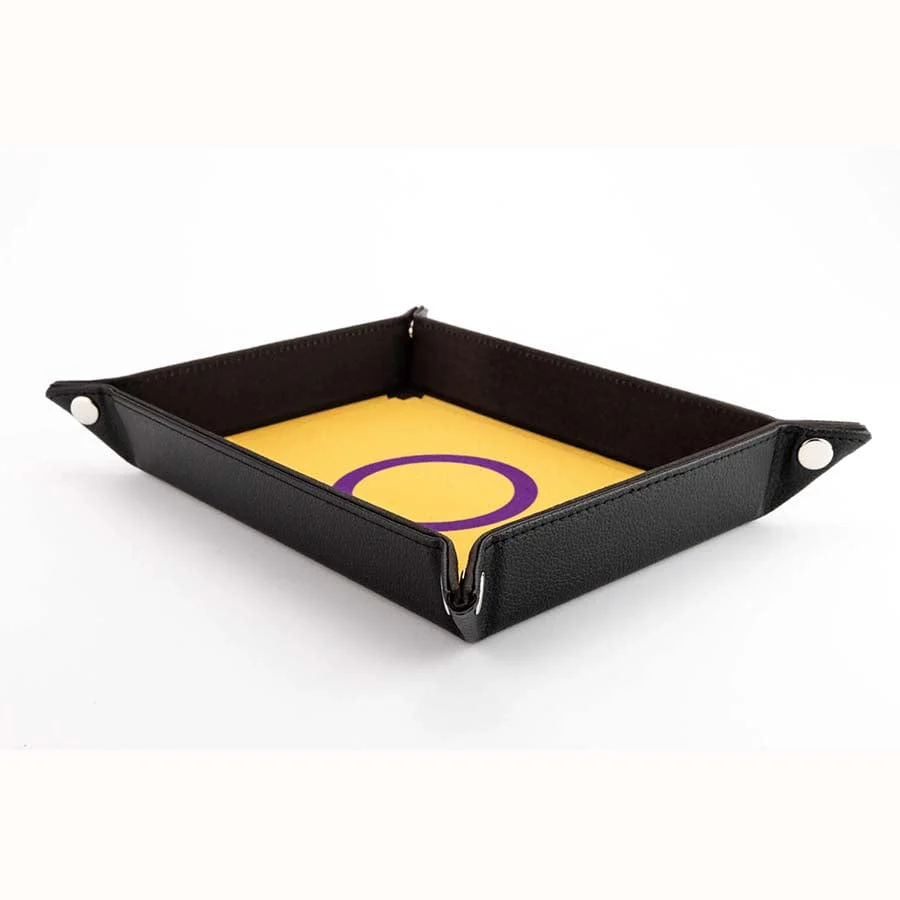 FanRoll: Pride Fold Up Velvet Dice Tray - Intersex