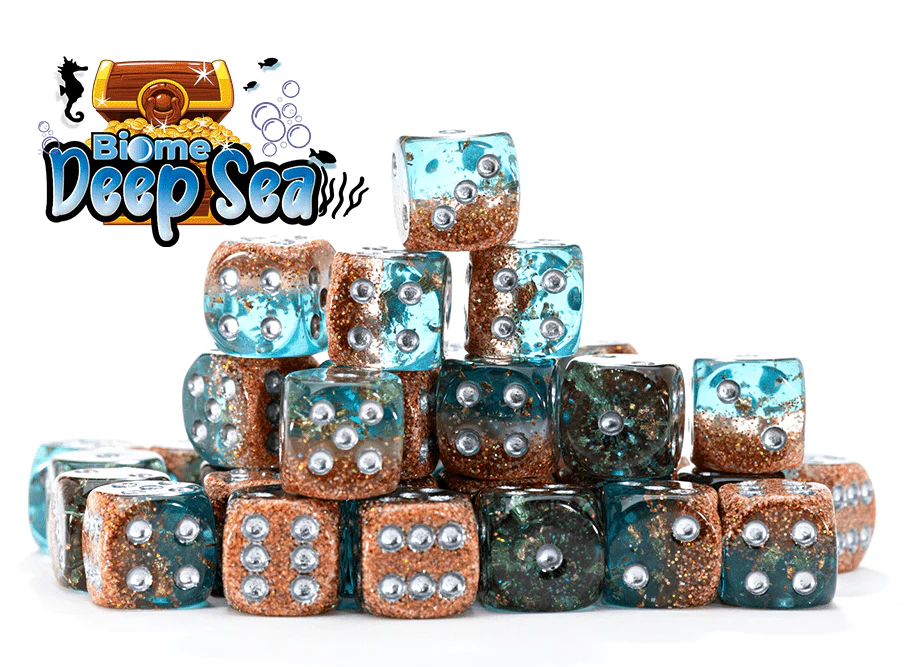 Gate Keeper Games Set of 36 D6: Inminity Dice - Biome Deep Sea