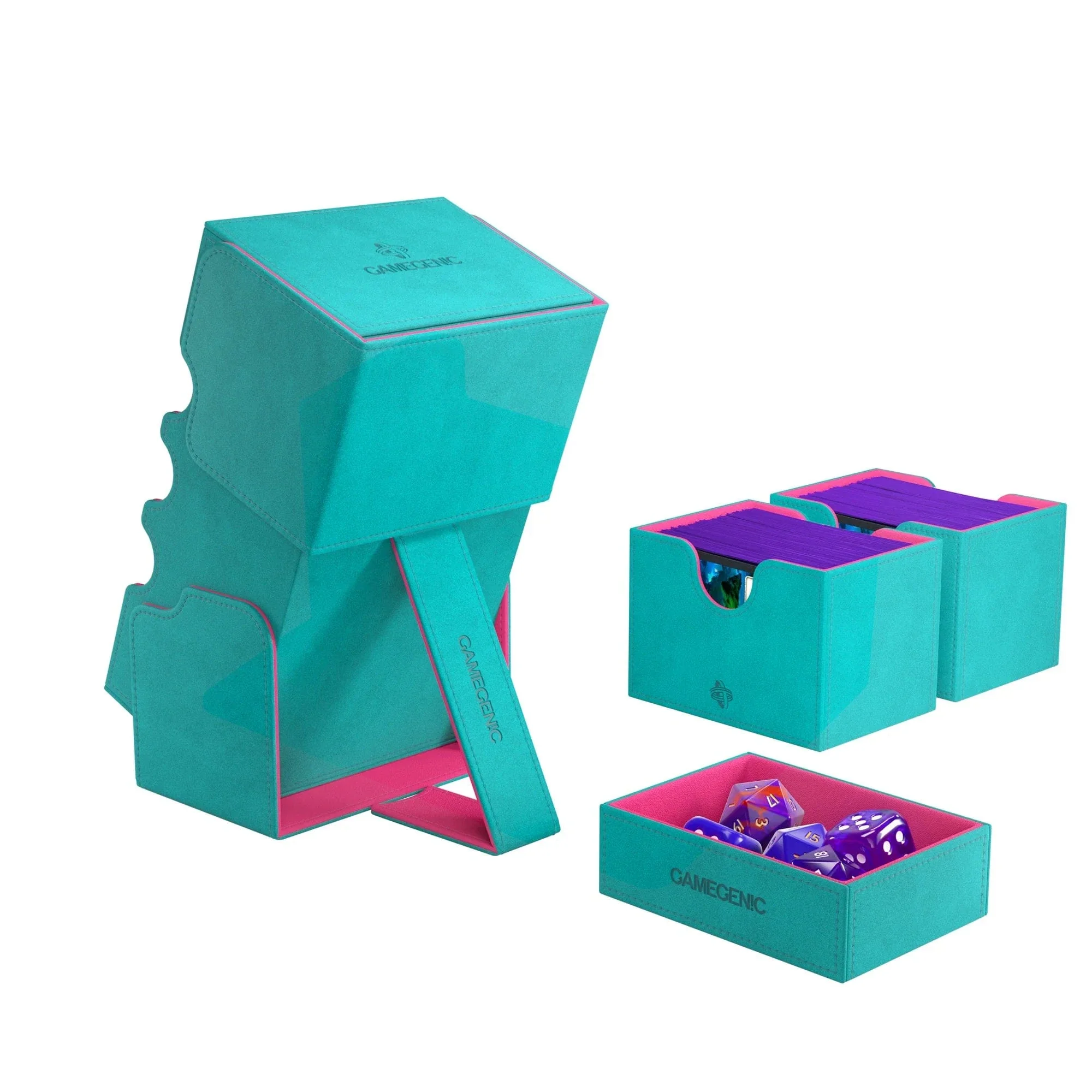 Gamegenic: Boxes - Stronghold 200+ XL Convertible - Pink/Teal - Image 4