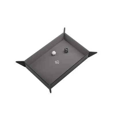 Gamegenic: Magnetic Dice Tray Rectangular Black/Gray