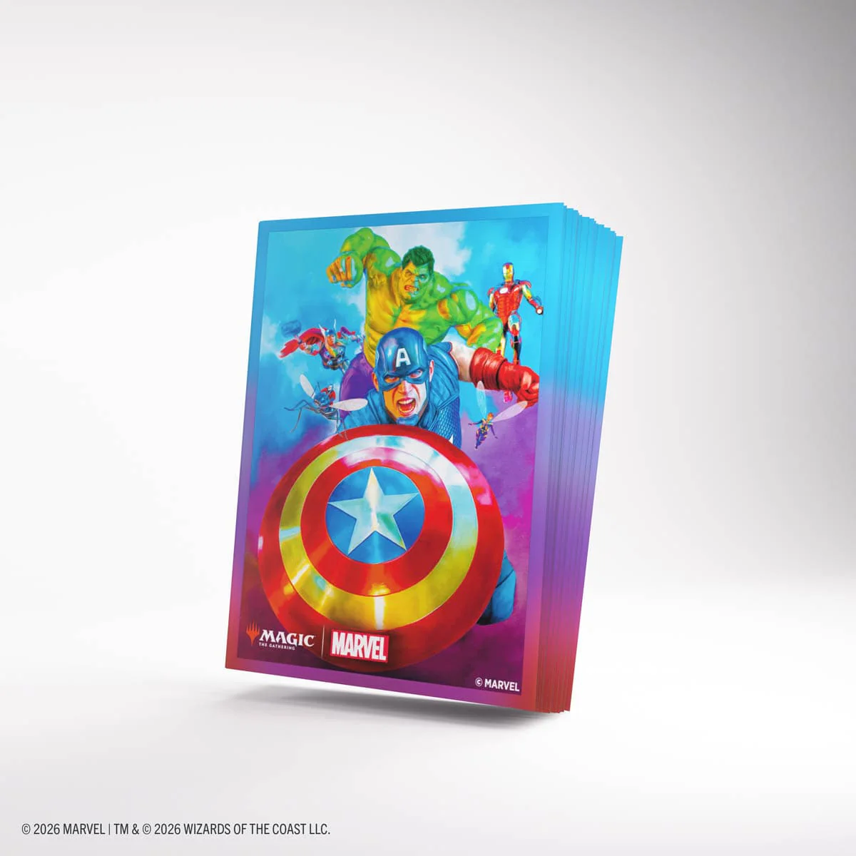 Gamegenic: Premium Art Sleeves - Magic the Gathering | Marvel Super Heroes - Captain America, Team Leader (Pre-Order) - Image 2