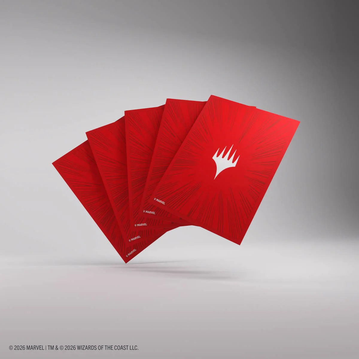 Gamegenic: Premium Double Sleeving Pack 100 - Magic the Gathering | Marvel Super Heroes - Comic Burst Red (Pre-Order) - Image 4