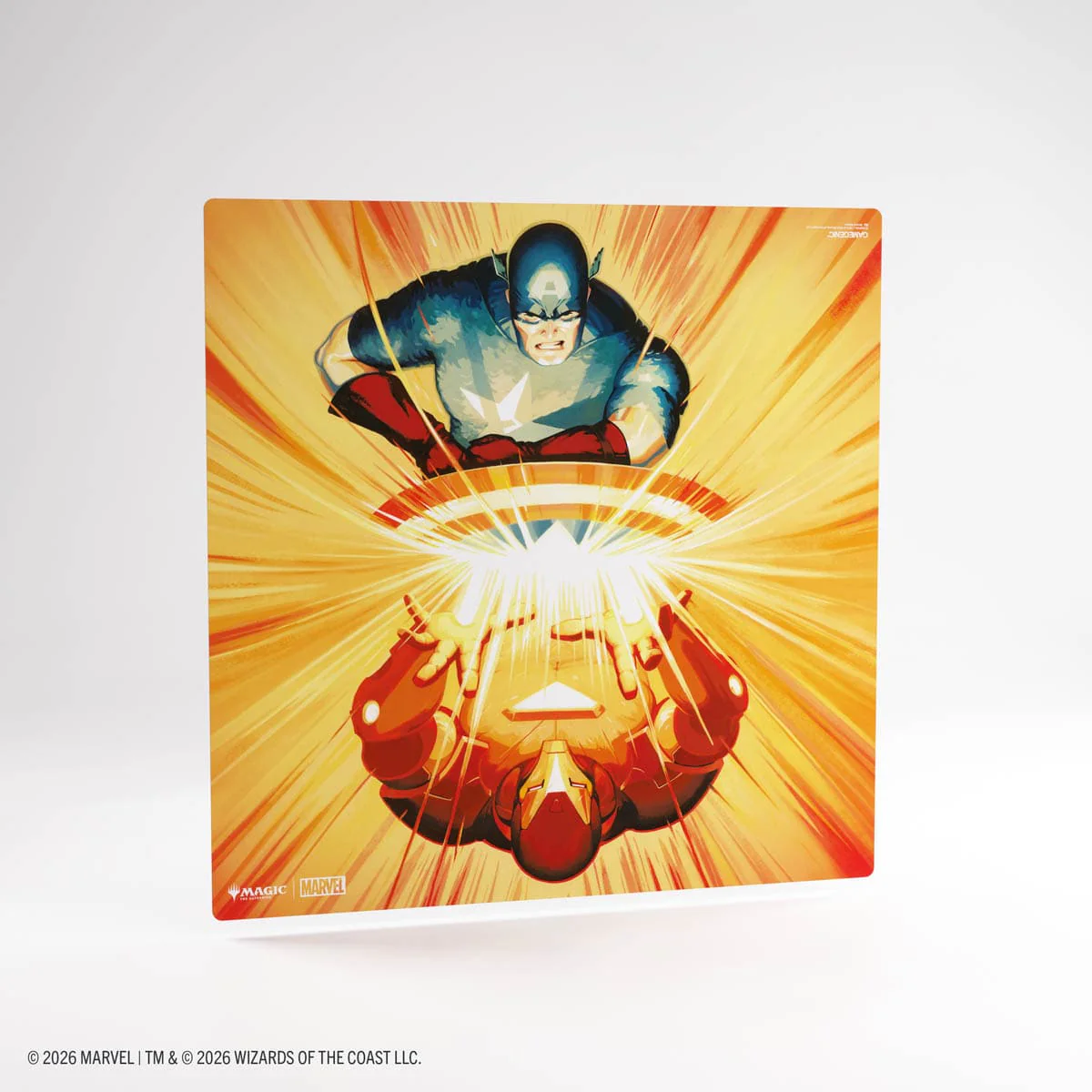 Gamegenic:Prime 2-Player Playmat - Magic: The Gathering | Marvel Super Heroes  - Iron Man/Captain America (Pre-Order)
