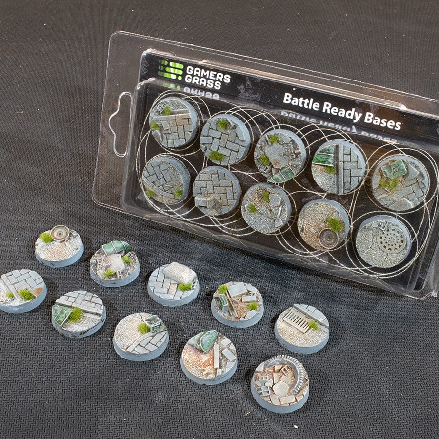 GamersGrass: Urban Warfare Bases, Round 25mm (x10)