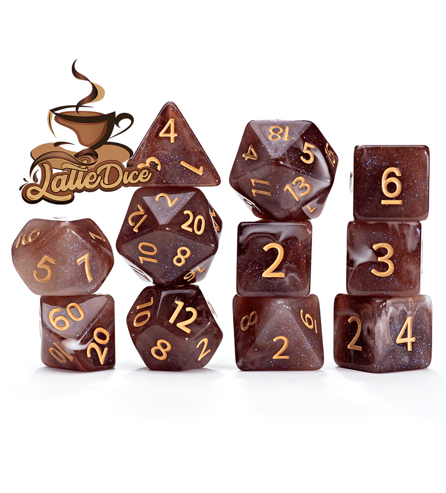 Gate Keeper Games 11 Die Set: Aether Dice - Latte