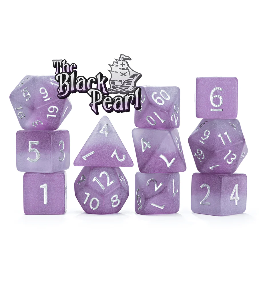 Gate Keeper Games 11 Die Set: Sea Glass - The Black Pearl