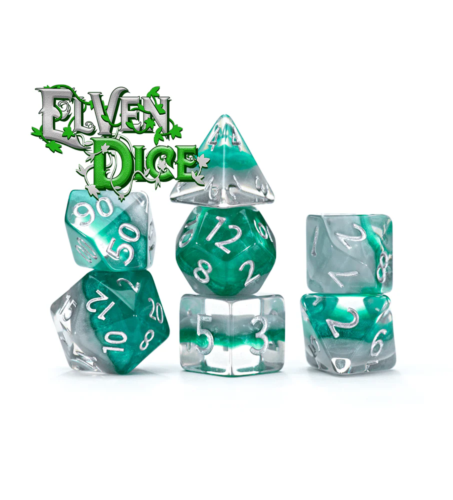 Gate Keeper Games 7 Die Set: Eclipse Dice - Elven Dice