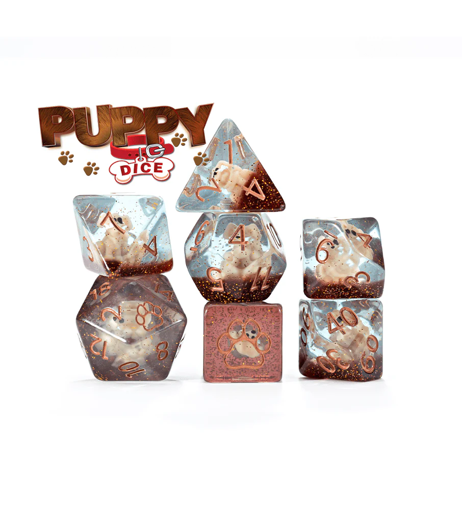 Gate Keeper Games 7 Die Set: Inclusion Dice - Puppy Dice
