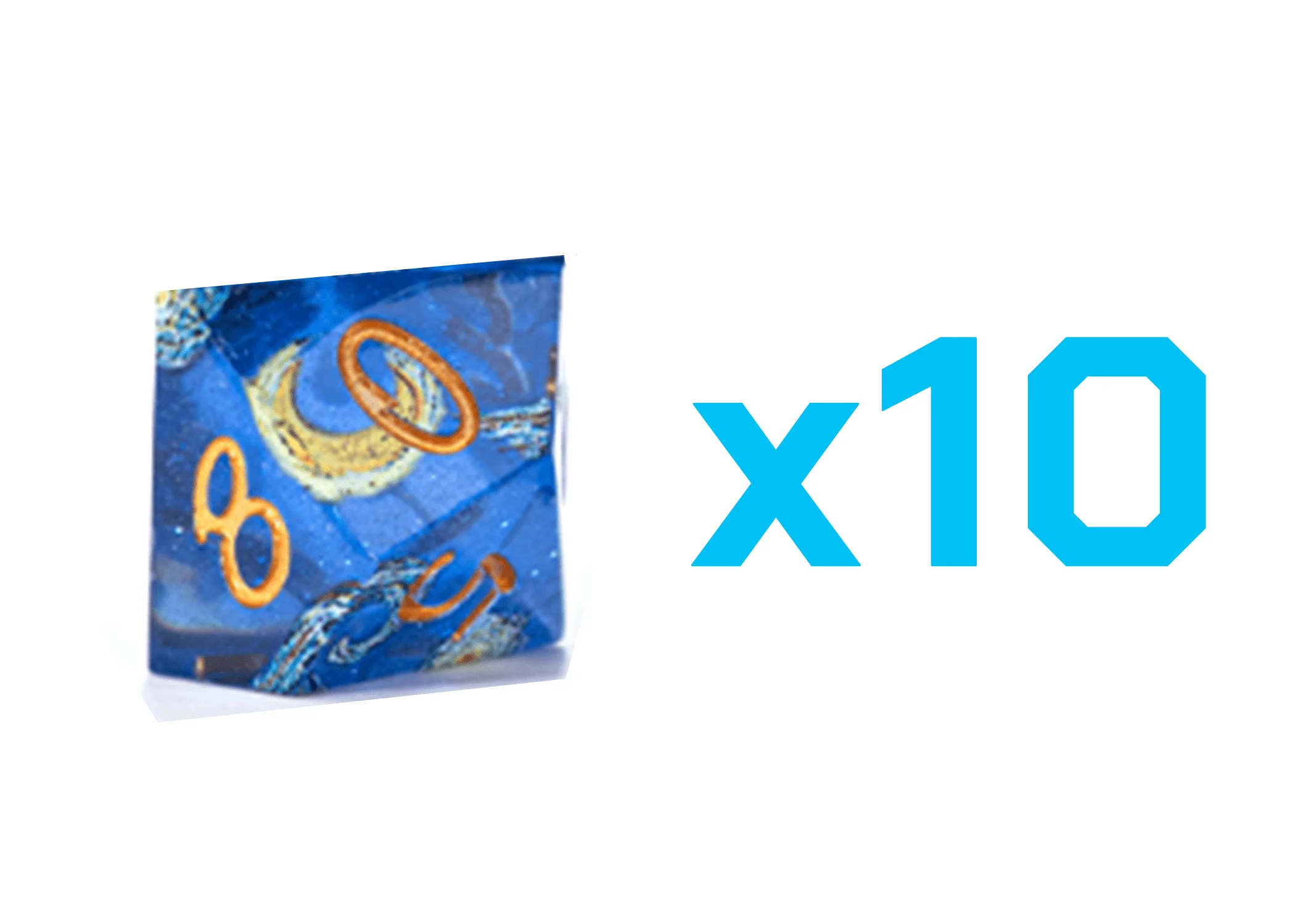 Gate Keeper Games Set of 10 D10: Art Dice - Van Gough Starry Night