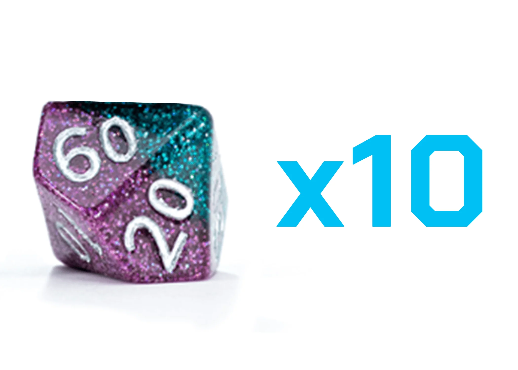 Gate Keeper Games Set of 10 D10: Glitter Bomb - Atlantis
