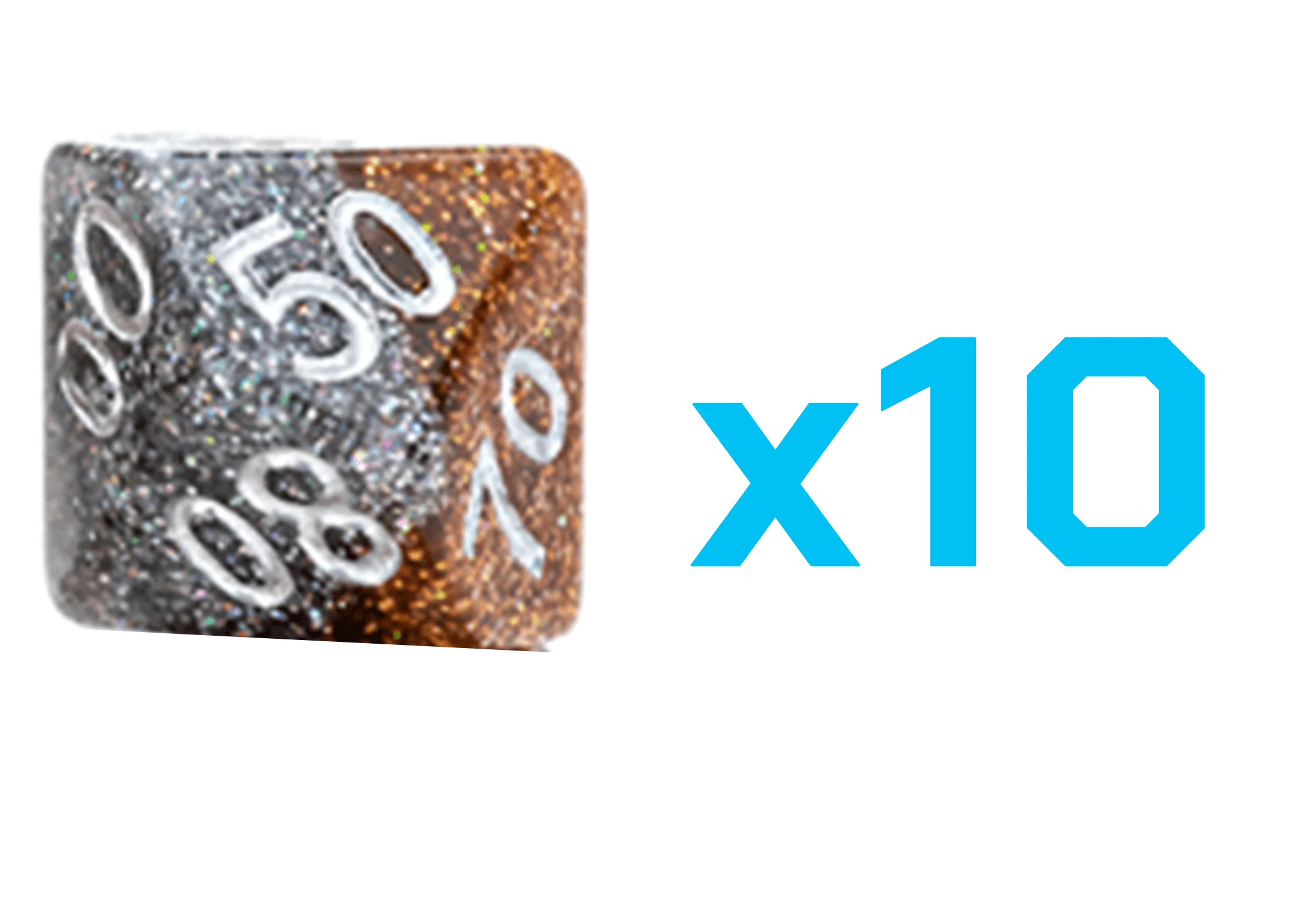 Gate Keeper Games Set of 10 D10: Glitter Bomb - Loot!