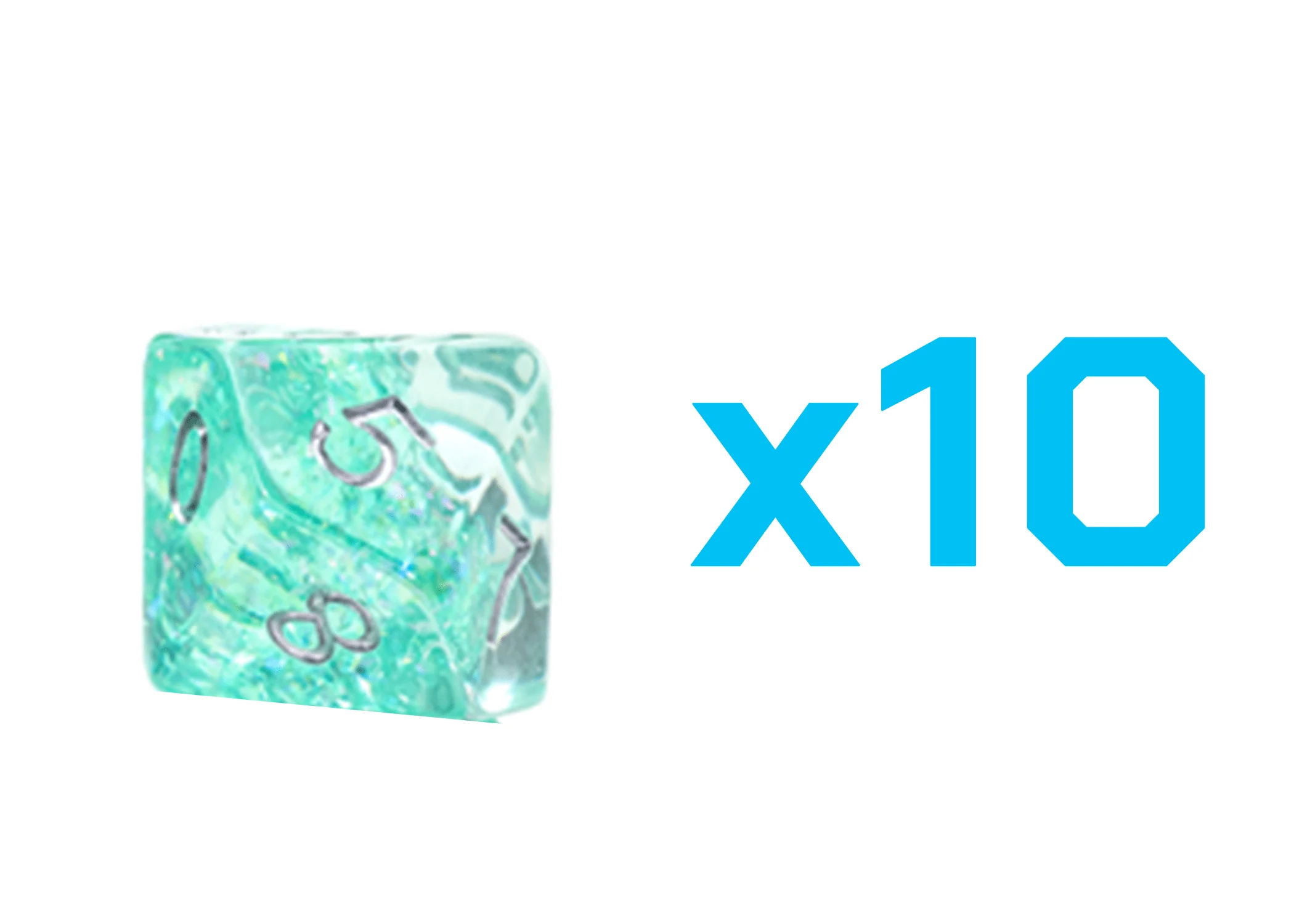 Gate Keeper Games Set of 10 D10: Holographic Dice - Dryad