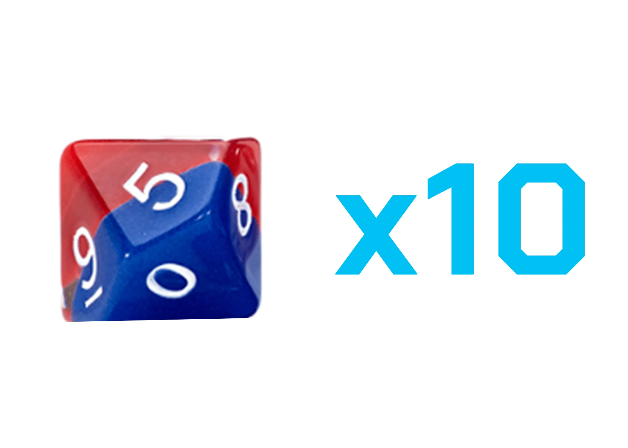 Gate Keeper Games Set of 10 D10: Radiant Dice - Everglow