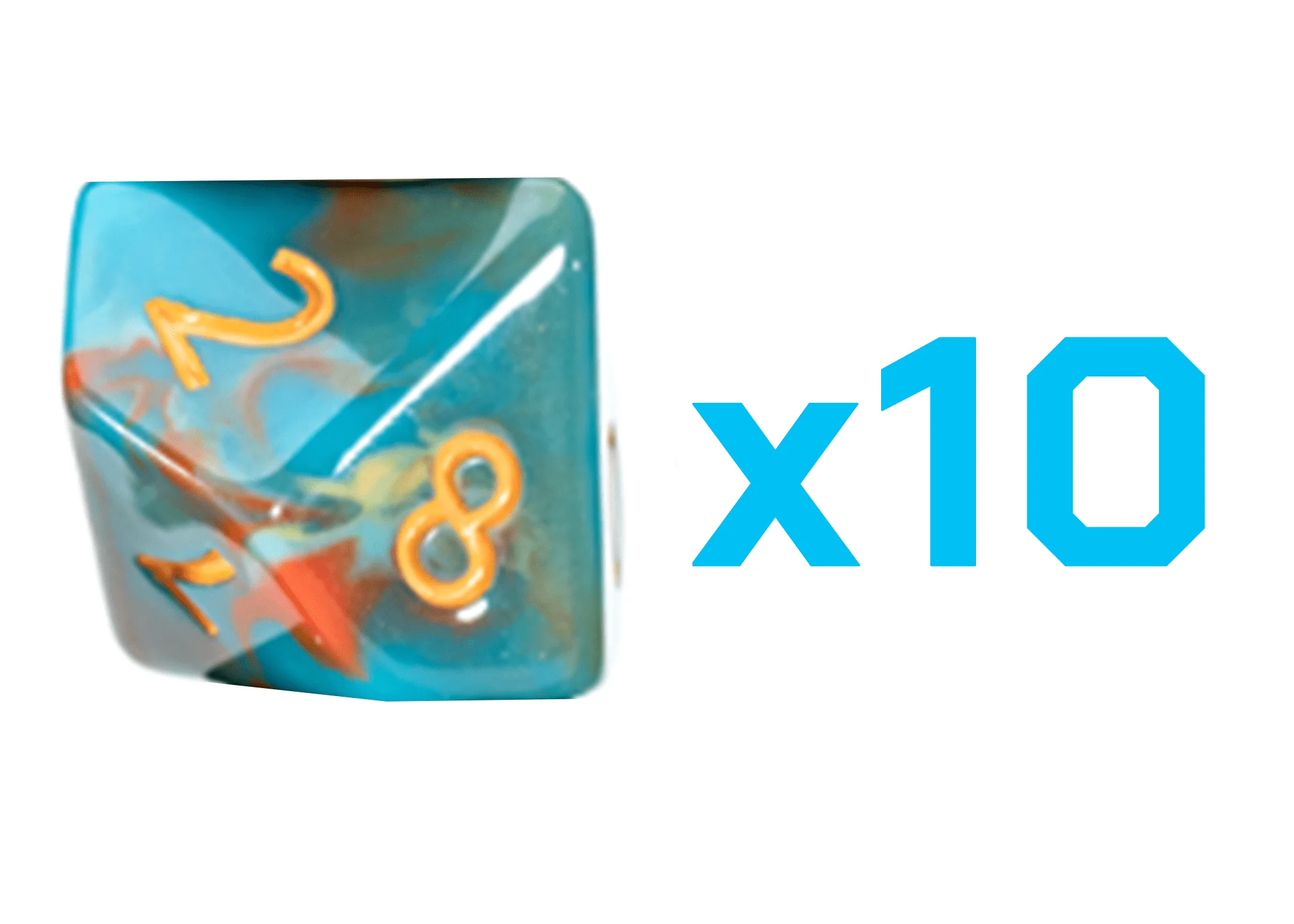 Gate Keeper Games Set of 10 D10: Van Gogh Dice - Self Portrait