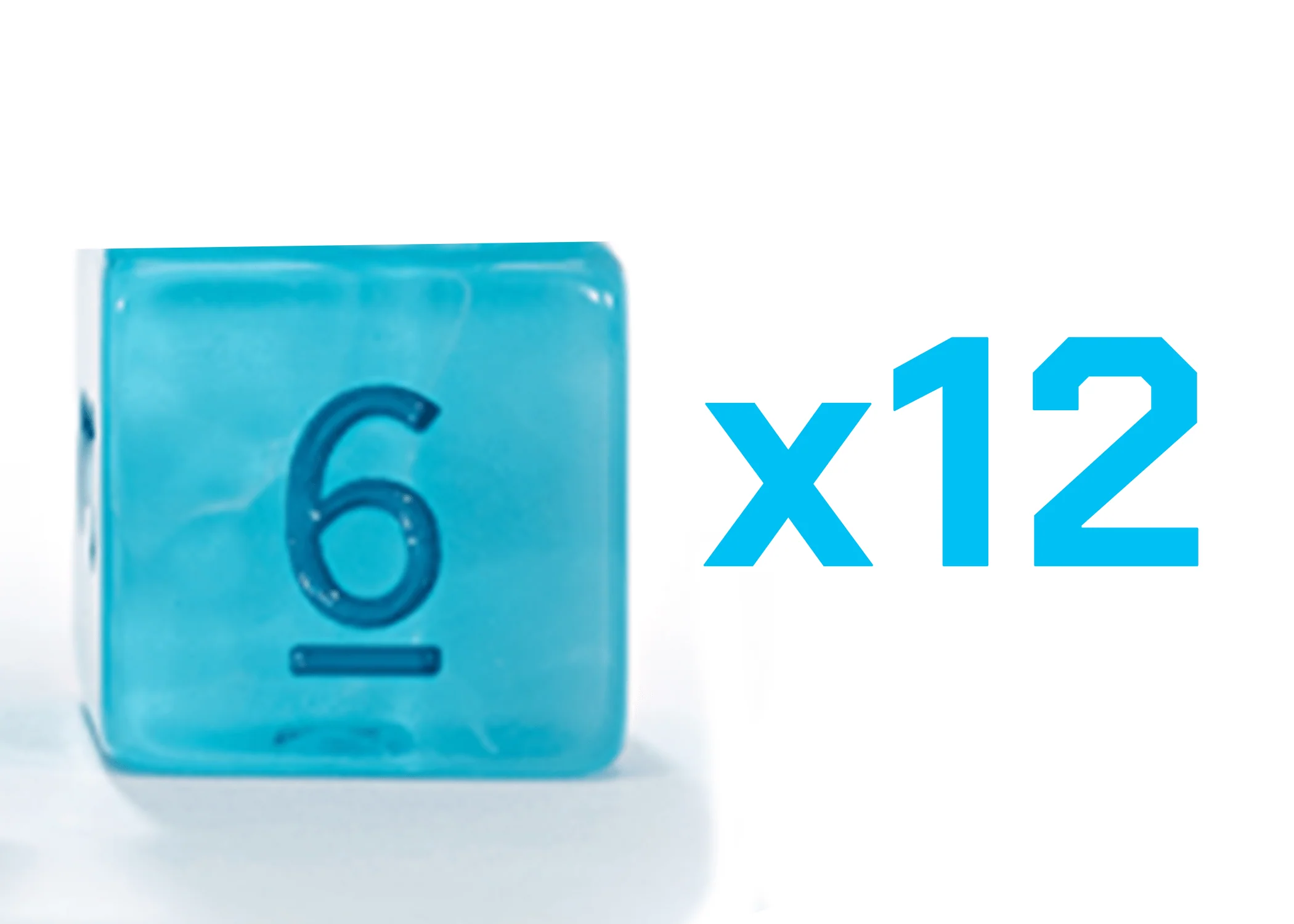 Gate Keeper Games Set of 12 D6: Flowstone Dice - Biome Anarctic